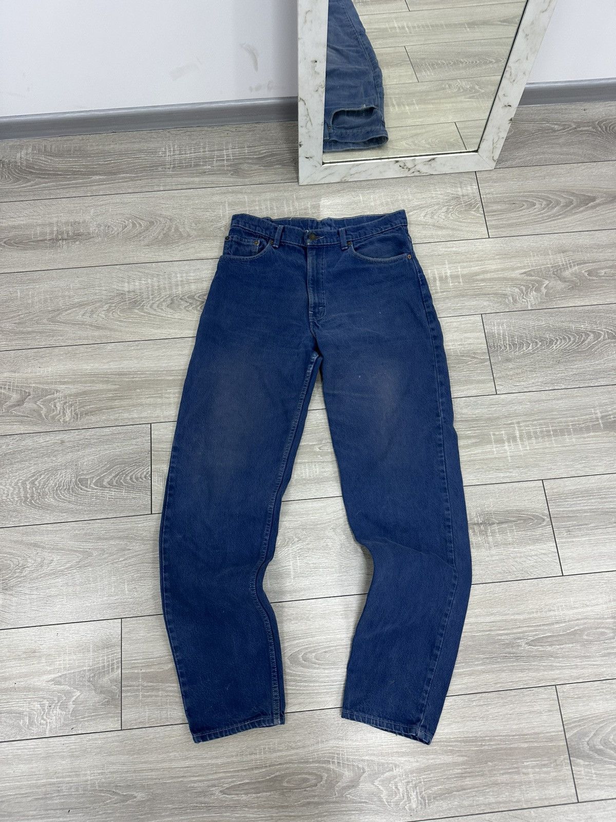 Levi's Levis 550 34x34 Made in USA 80s Jeans Vintage Wash Blue Size US 34 / EU 50 - 3 Thumbnail