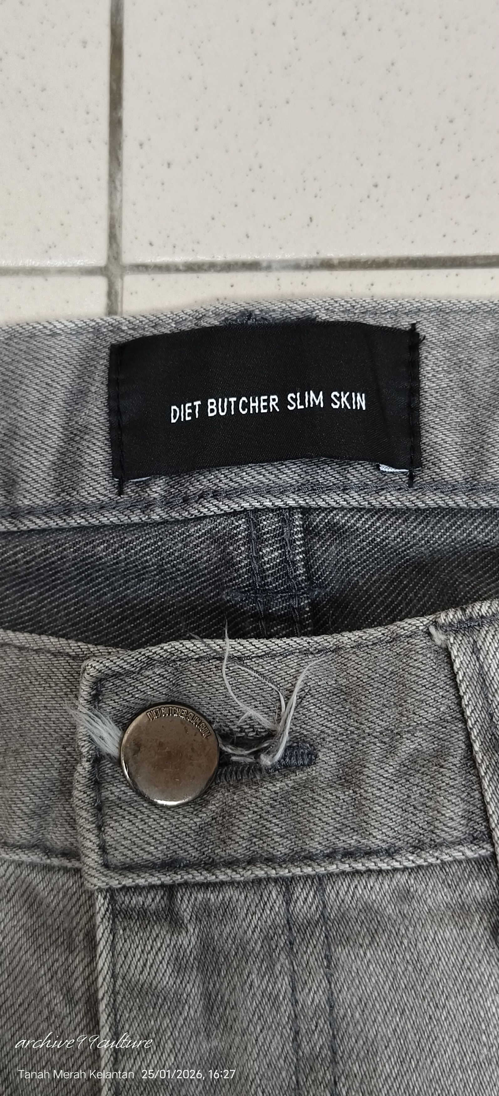 Diet Butcher Slim Skin AW2013 DIET BUTCHER SLIM SKIN Classic Grey Skinny Jeans Size US 32 / EU 48 - 4 Thumbnail