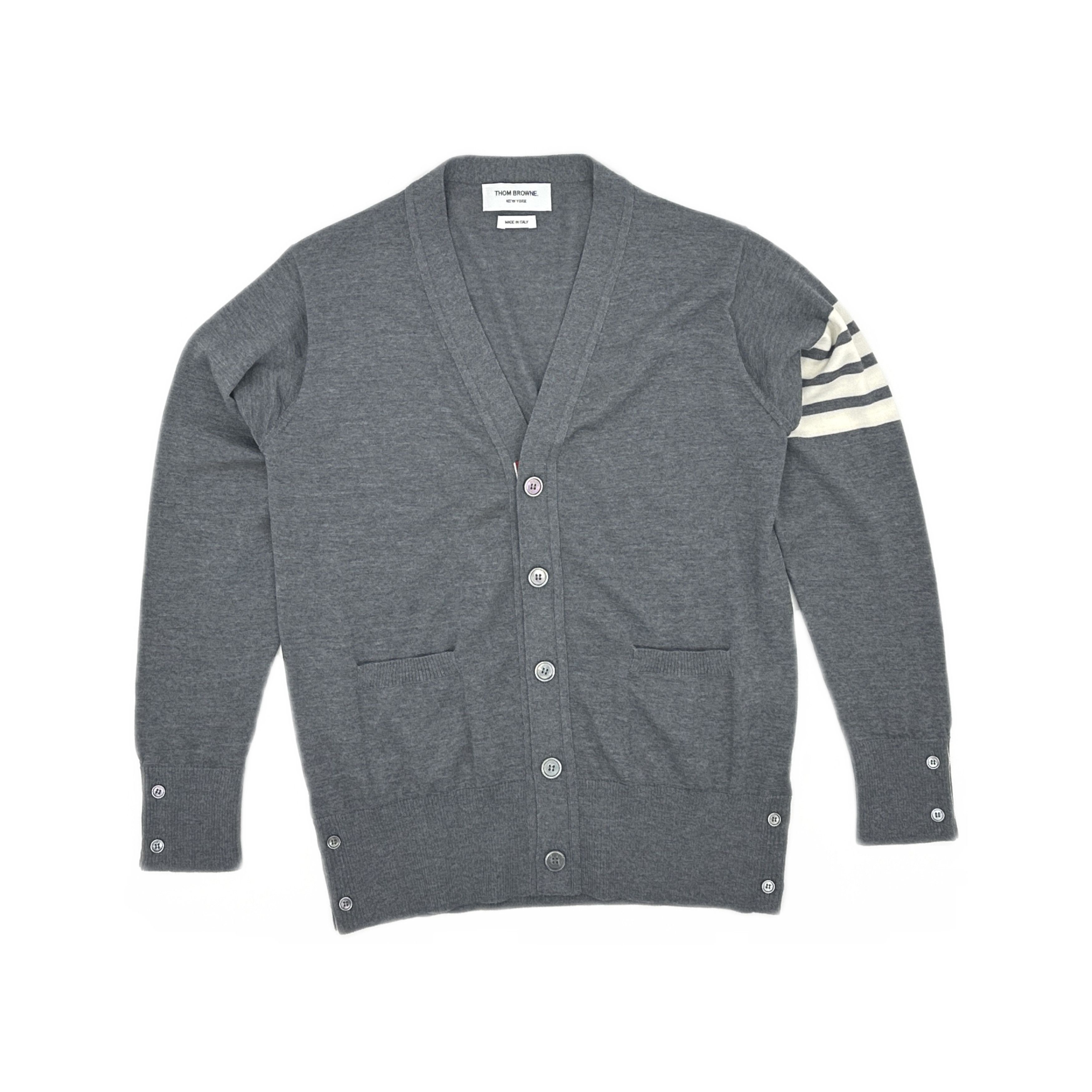 Thom Browne THOM BROWNE 4-Bar Stripe Cardigan Size 1 Size US S / EU 44-46 / 1 - 1 Thumbnail