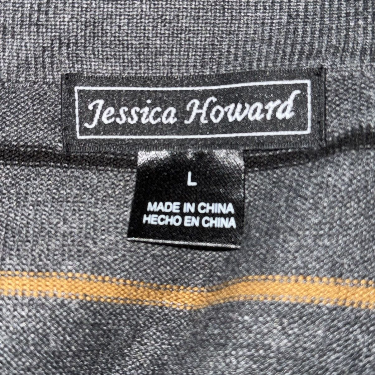 Other Jessica Howard gray striped sweater dress Size L / US 10 / IT 46 - 6 Thumbnail