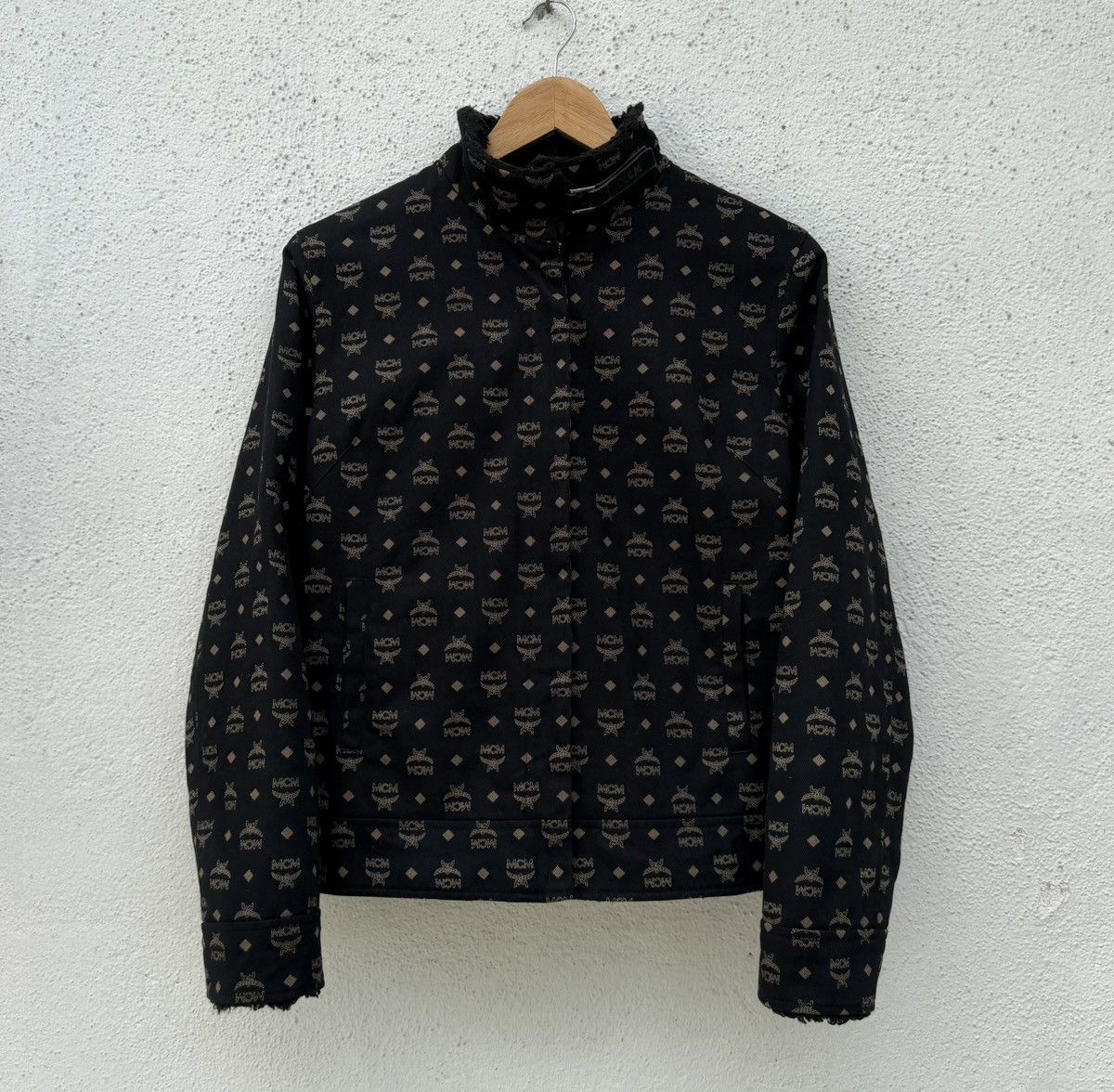 MCM MCM Legere Monogram Logo Lined Blanket Fleece Collar Jacket Size L / US 10 / IT 46 - 3 Thumbnail