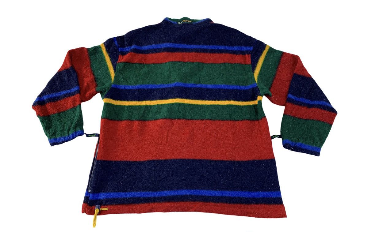 Eddie Bauer 90s Eddie Bauer Ebtek Fleece Half Zip Striped Colour Block Size US M / EU 48-50 / 2 - 2 Thumbnail