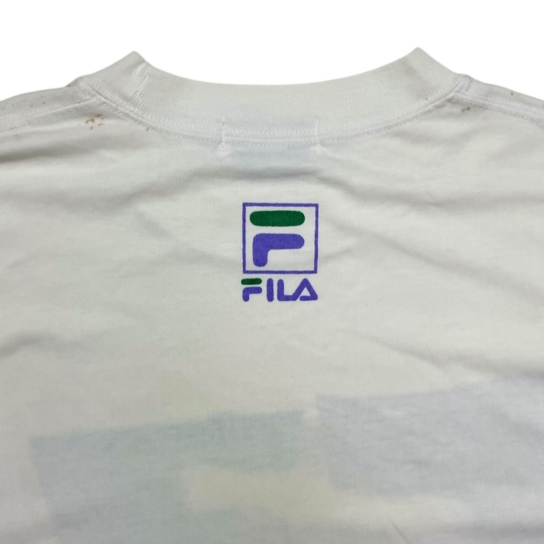 Fila Vintage 90s Fila Big Logo Graphic Tee Size US XL / EU 56 / 4 - 4 Thumbnail