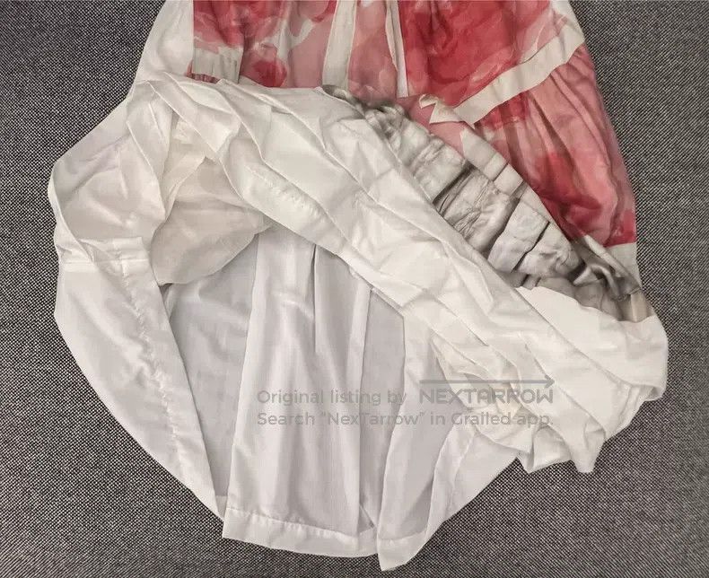 Comme des Garcons Comme Des Garcons size XS Roses Bud Print Collarless Desig Size 22" - 5 Thumbnail