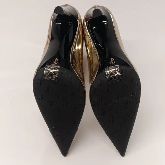 Jimmy Choo Jimmy Choo Cierra Metallic Cap-Toe Stiletto Booties - EU36.5 Size US 6.5 / IT 36.5 - 15 Thumbnail