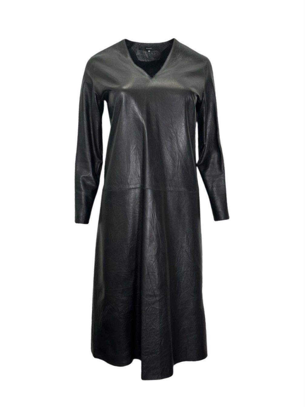 Gucci  Tom Ford Gucci by Tom Ford long-sleeved leather dress. | Grailed