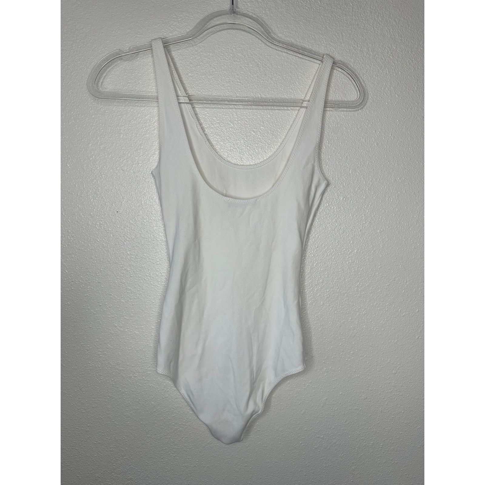 Other Wilfred Free White UNeck Bodysuit XS Minimalist Thin Stretch Size XS / US 0-2 / IT 36-38 - 7 Thumbnail