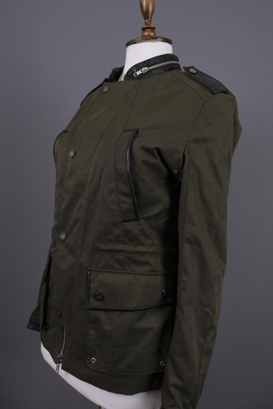 The Kooples The Kooples Khaki Multipockets Cargo Snap Jacket Size XS Size XS / US 0-2 / IT 36-38 - 8 Thumbnail