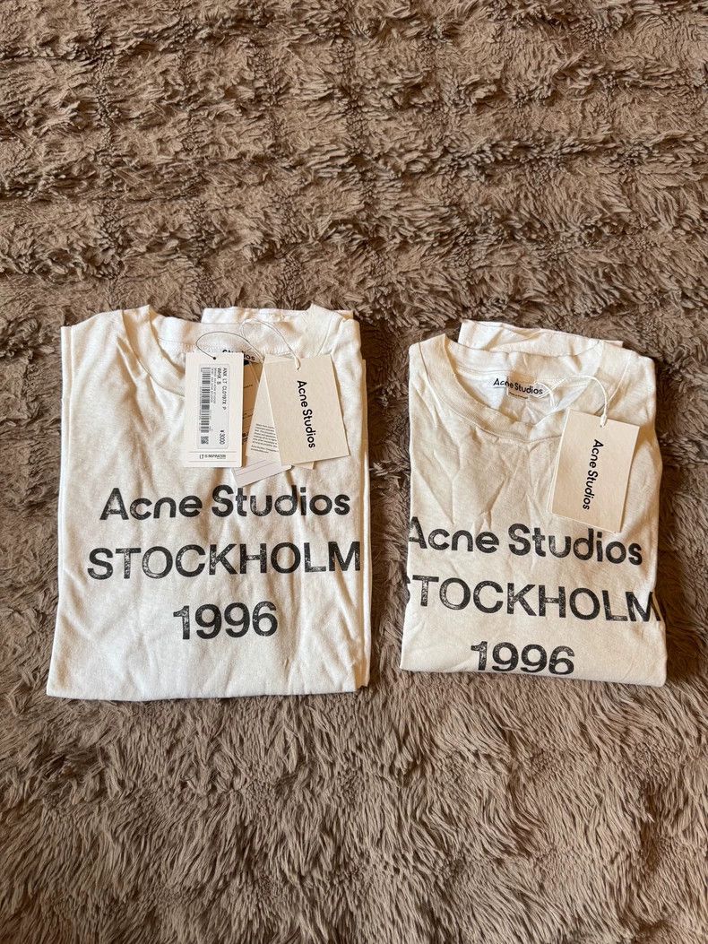 Acne Studios Acne Studios White letter long-sleeved shirt Size US S / EU 44-46 / 1 - 8 Thumbnail