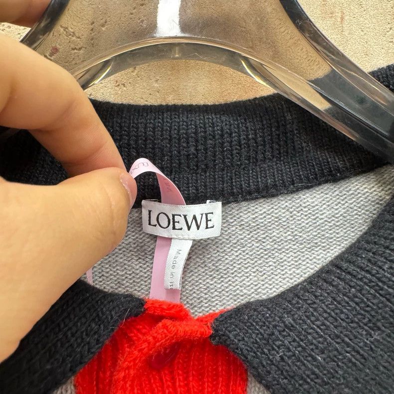Loewe Loewe Colorful embroidered logo wool knit sweater Size XS / US 0-2 / IT 36-38 - 3 Thumbnail