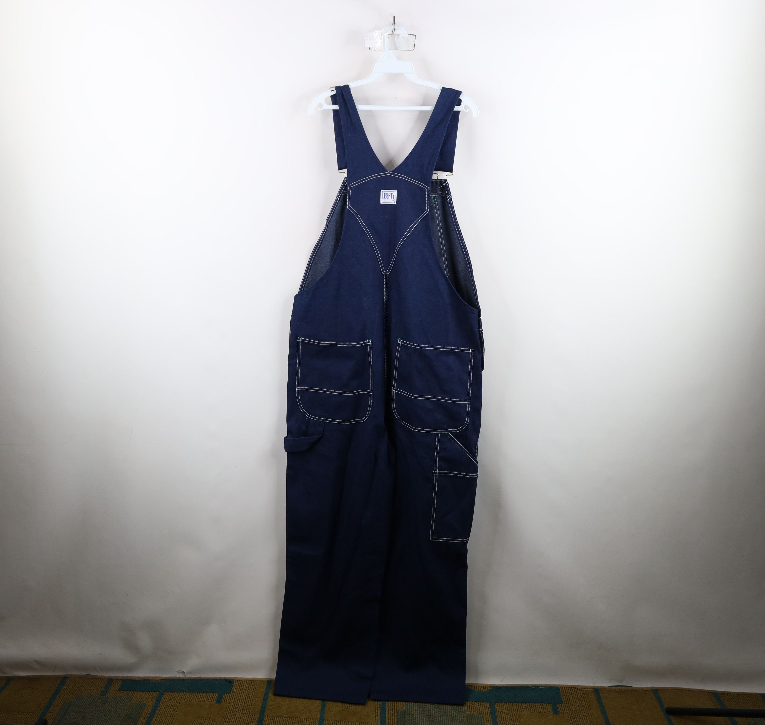 Vintage Vintage 90s Streetwear Faded Wide Leg Denim Jean Overalls Size US 40 / EU 56 - 12 Thumbnail
