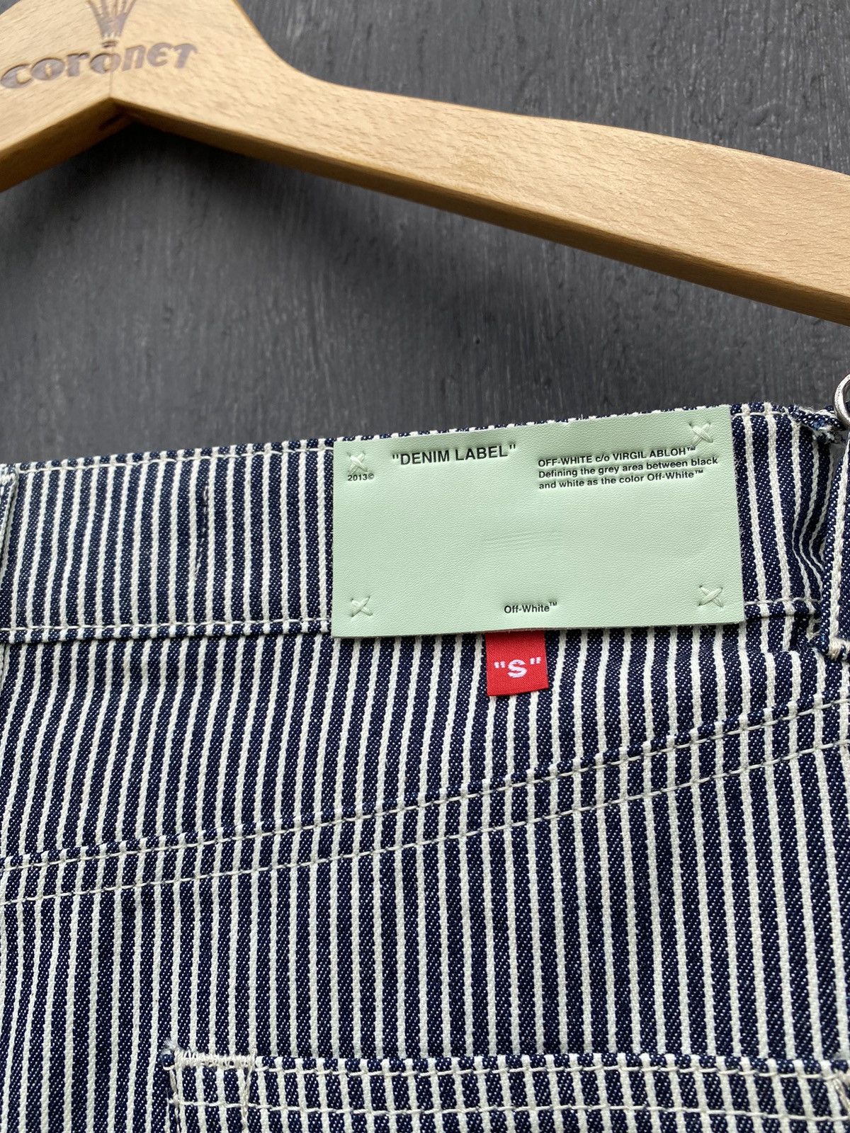 Off-White Off White Striped DENIM skirt Virgil Abloh size 44 Authentic Size 30" / US 8 / IT 44 - 9 Thumbnail