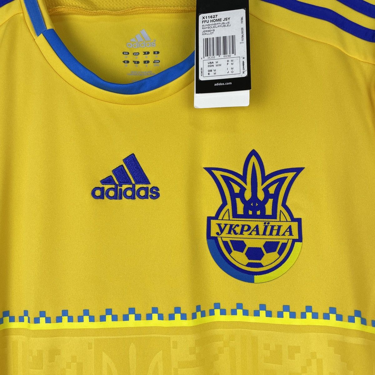 Adidas Ukraine National Team Home Genuine Jersey Shirt Euro 2012 M Size US M / EU 48-50 / 2 - 3 Thumbnail