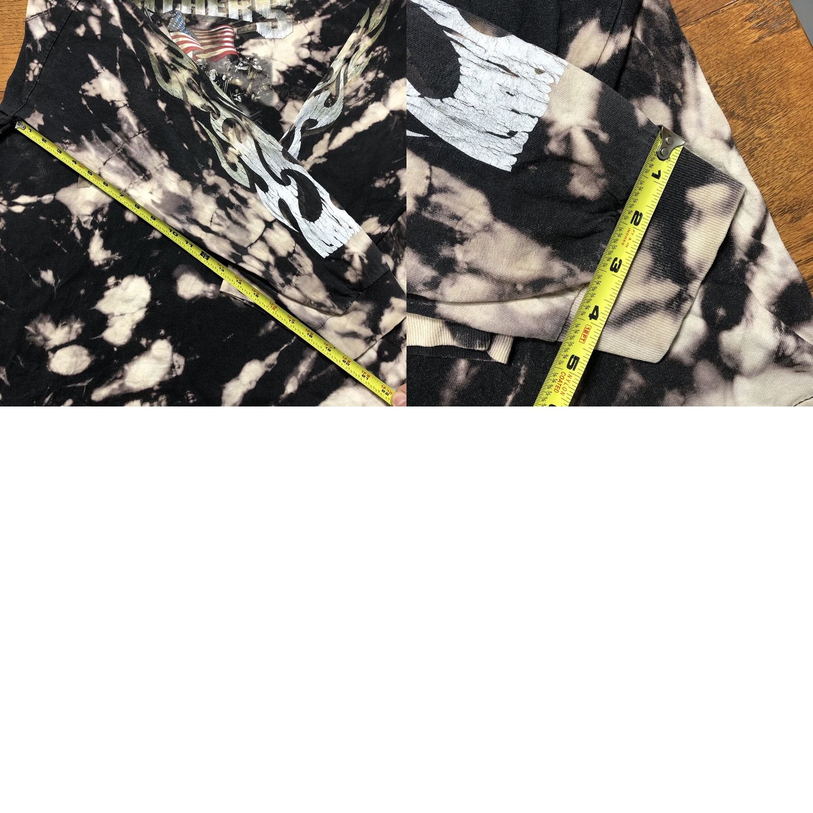 Vintage Vtg Alstyle Apparel & Activewear Brothers to the End Motorcycle Tie Dye Acid Wash 2007 Shirt Mens XL Black 100% Cotton Knit T-Shirt 90s Biker Mens XL Size US XL / EU 56 / 4 - 9 Thumbnail