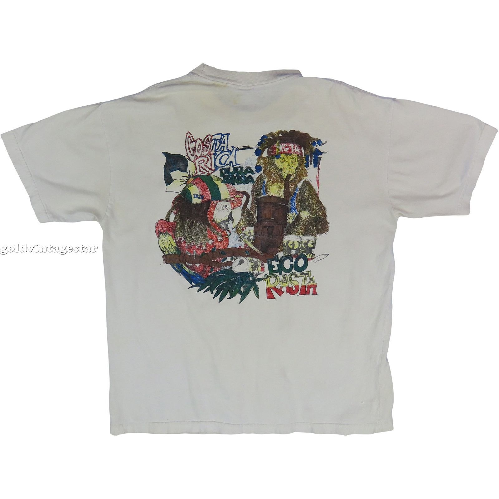 Other Vintage Rasta 420 Marijuana Weed Smoke Out Drinking T Shirt Size US L / EU 52-54 / 3 - 3 Thumbnail