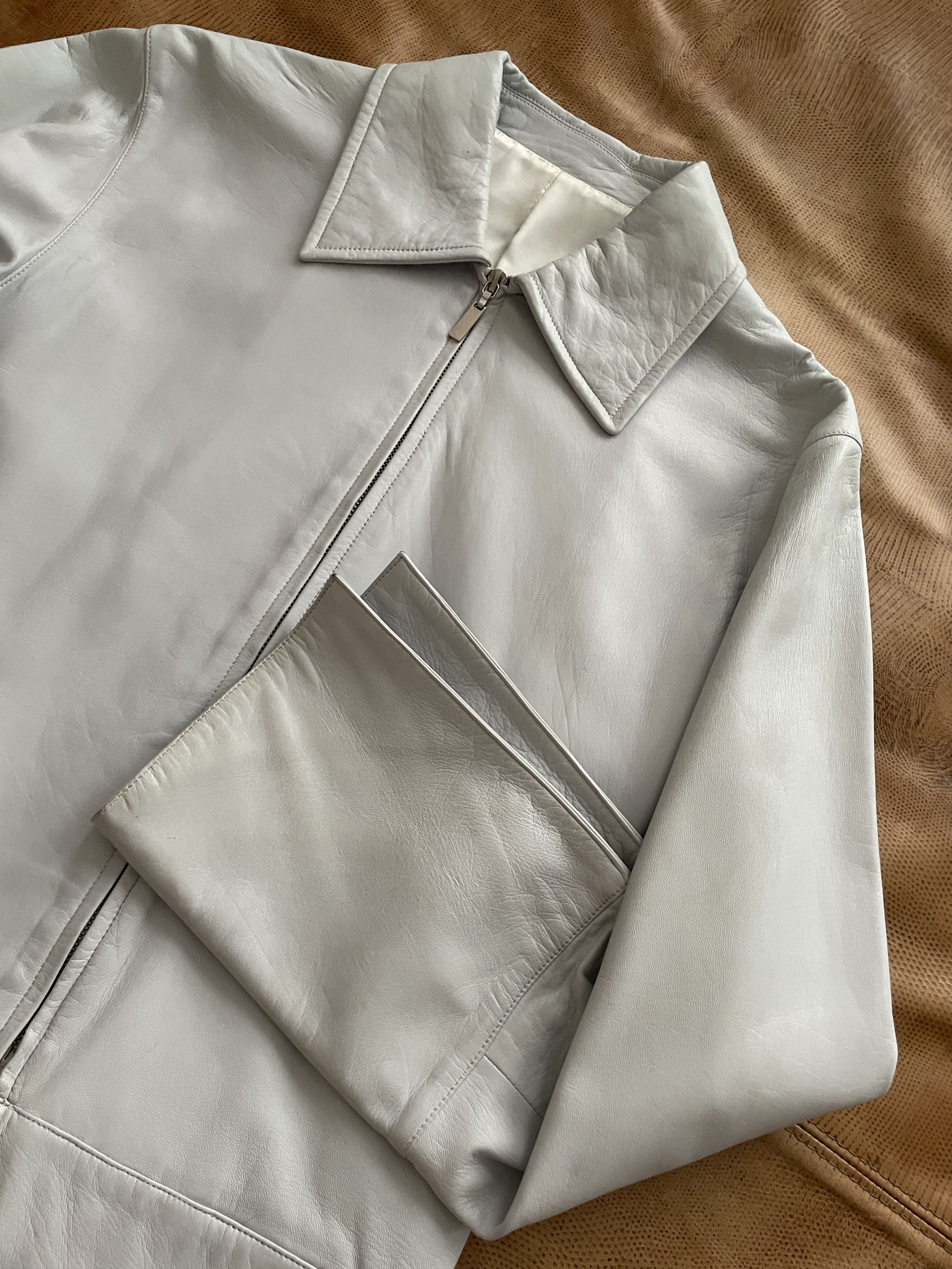 Yves Saint Laurent Rive Gauche SS00 Leather Jacket - Hedi Slimane Size US M / EU 48-50 / 2 - 8 Thumbnail