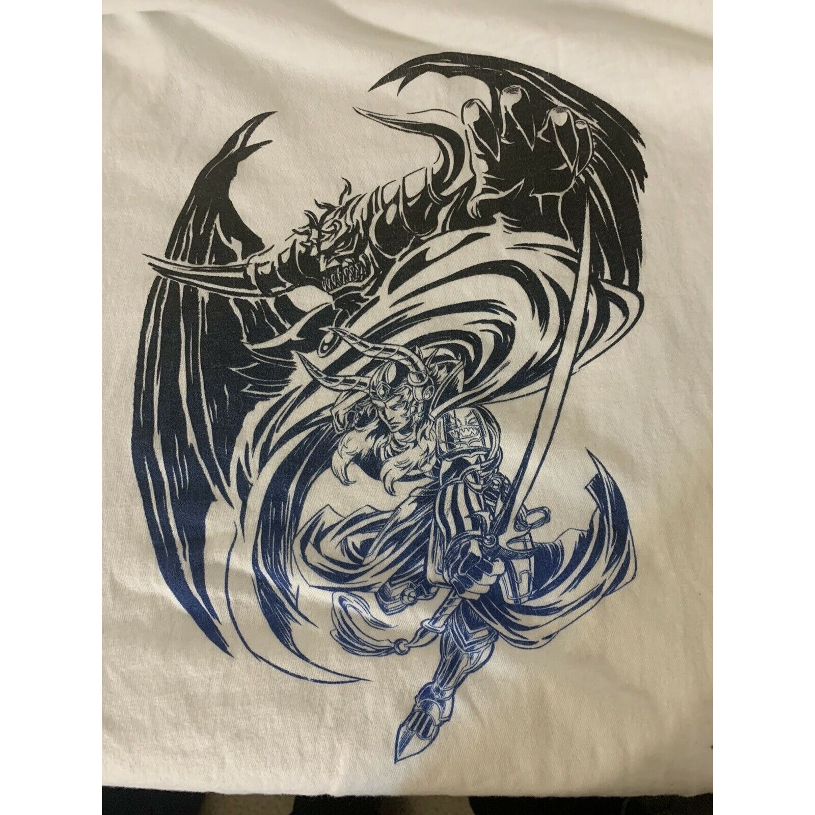 Other Fantasy Horned Demon Above Loki Type WARRIOR With Sword T Sh Size US L / EU 52-54 / 3 - 1 Thumbnail