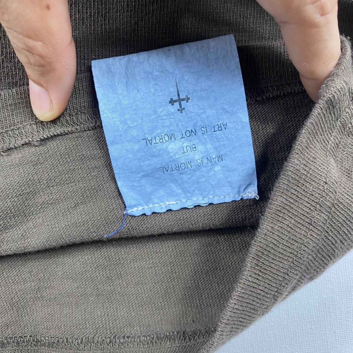 Japanese Brand ELEM The Man Is Mortal Elem Is Not Mortal Graphic Tee Shirt Size US L / EU 52-54 / 3 - 5 Thumbnail