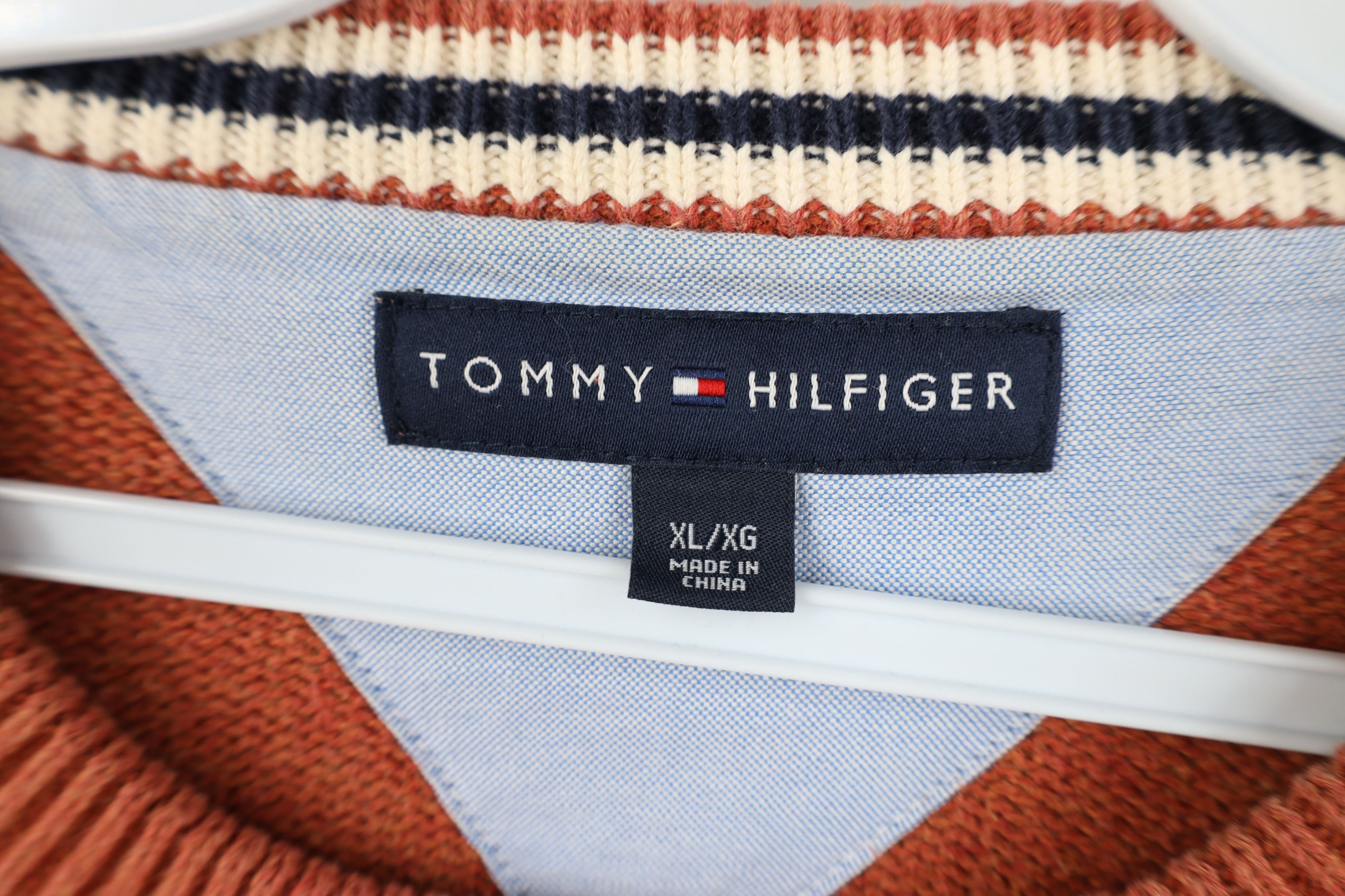 Tommy Hilfiger Vintage 90s Y2K Tommy Hilfiger Cotton Knit Crewneck Sweater Size US XL / EU 56 / 4 - 6 Thumbnail