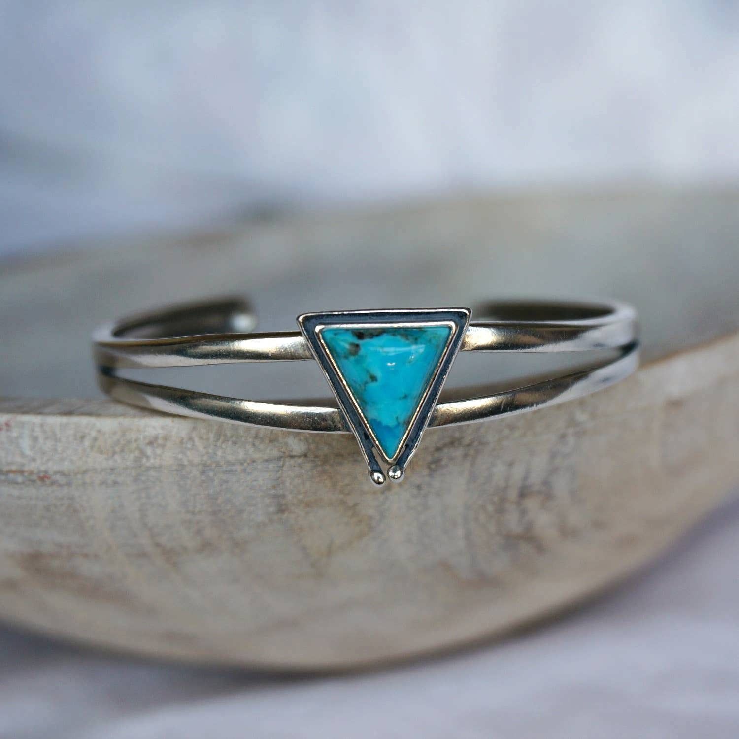 Other Native American Hanale Cuff Bracelet with Turquoise - Authen Size ONE SIZE - 4 Thumbnail