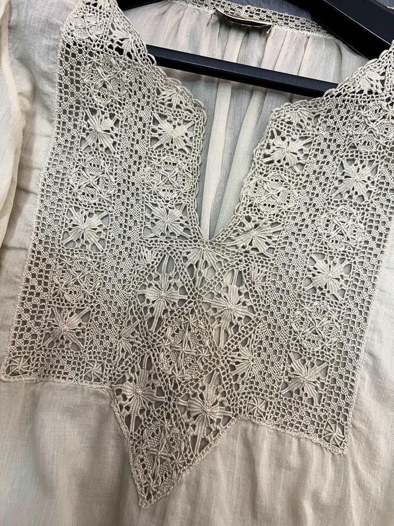 Saint Laurent Paris Saint laurent paris 16 Spring/Summer Linen Lace Woven Tulle Size XS / US 0-2 / IT 36-38 - 4 Thumbnail