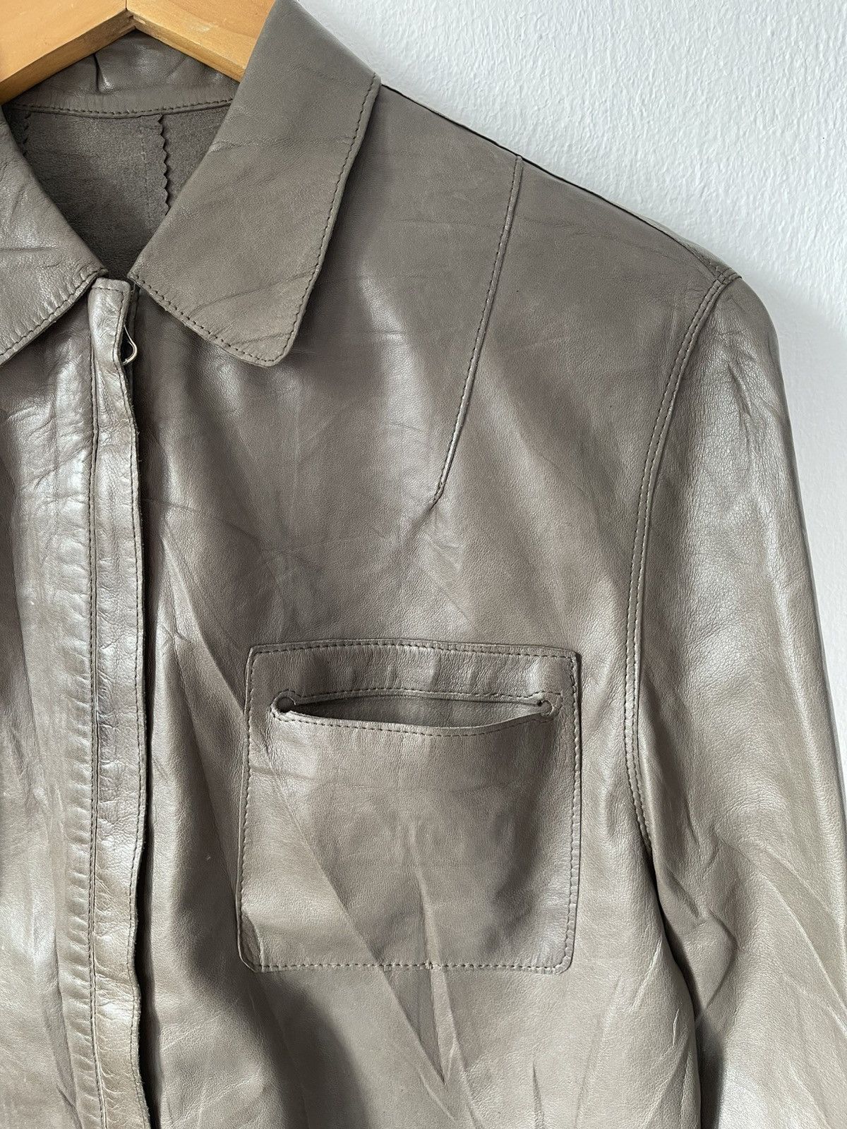 Designer Slyvie Schimmel Lamb Leather Jacket Size US XS / EU 42 / 0 - 8 Thumbnail