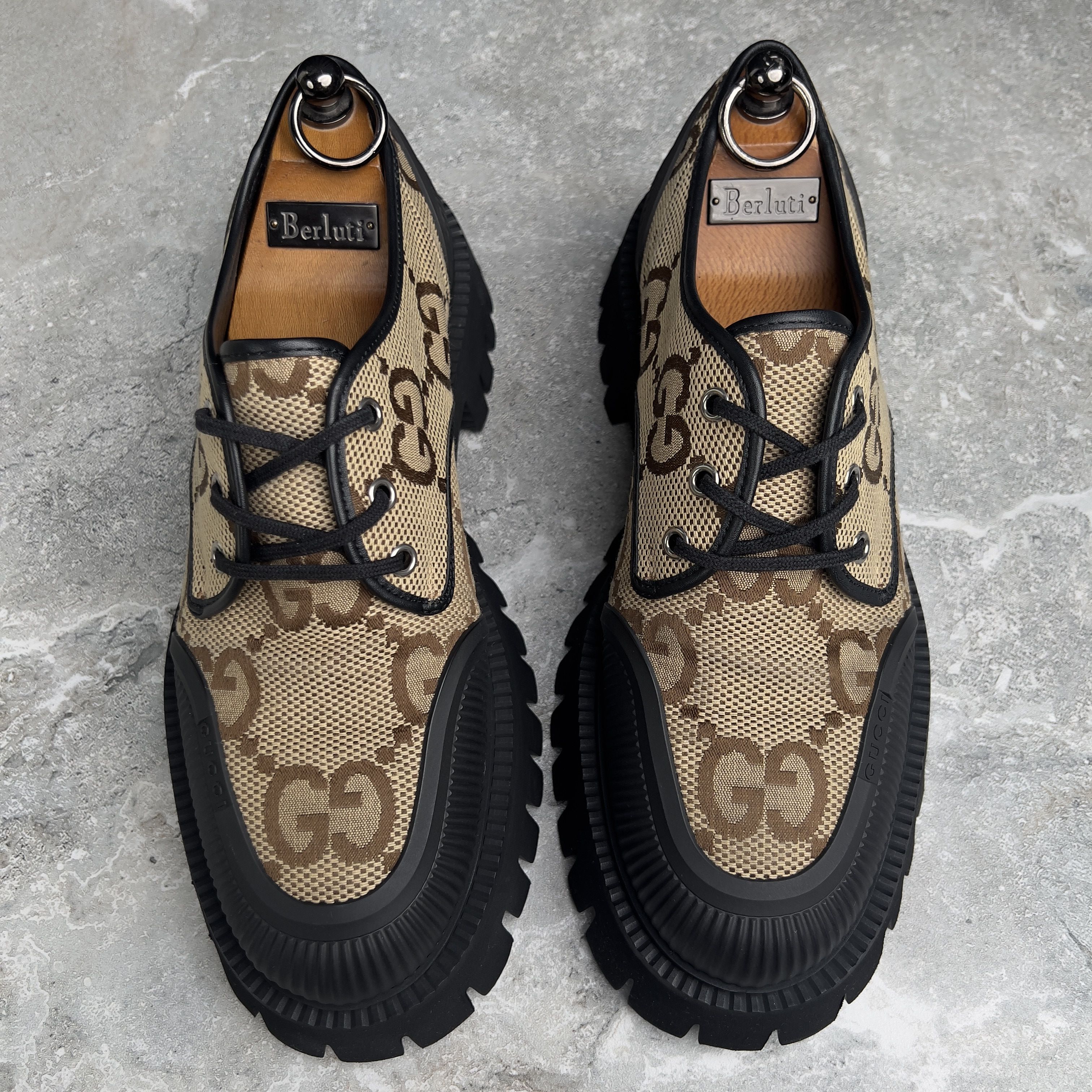 Gucci Gucci Maxi GG Chunky Lace-Up Dress Shoes Derby Size US 8 / EU 41 - 4 Thumbnail