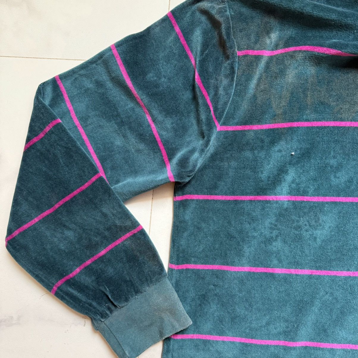 Stussy × Vintage Vintage Y2K Stüssy Velvet T-Shirt Size US L / EU 52-54 / 3 - 7 Thumbnail