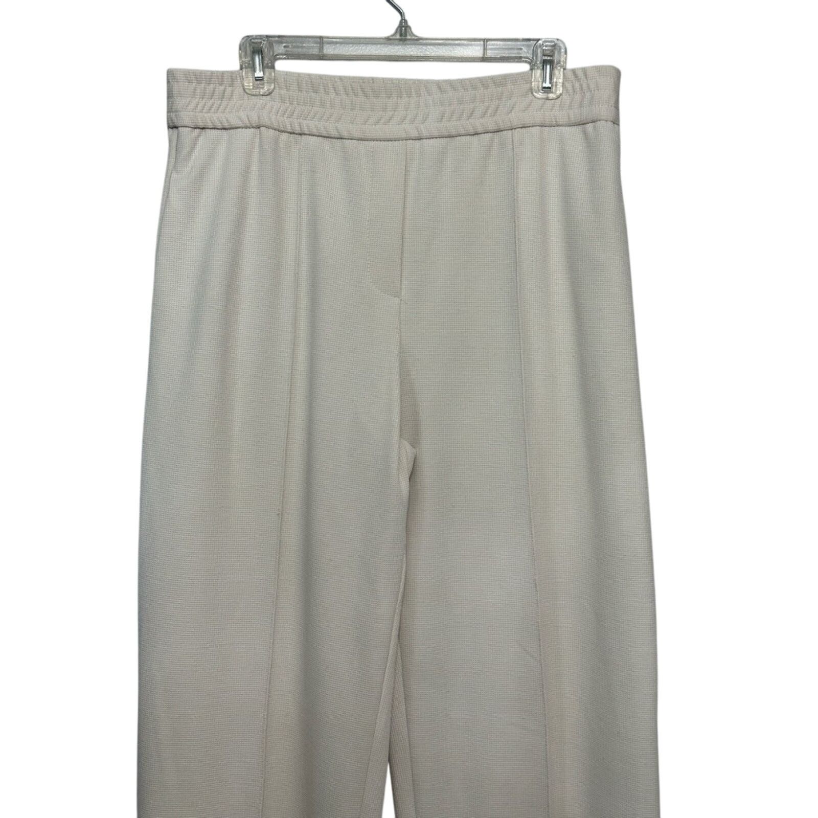Topshop Topshop Dress Pants Ivory Waffle Knit Pull On 6 New Size 33" - 2 Thumbnail