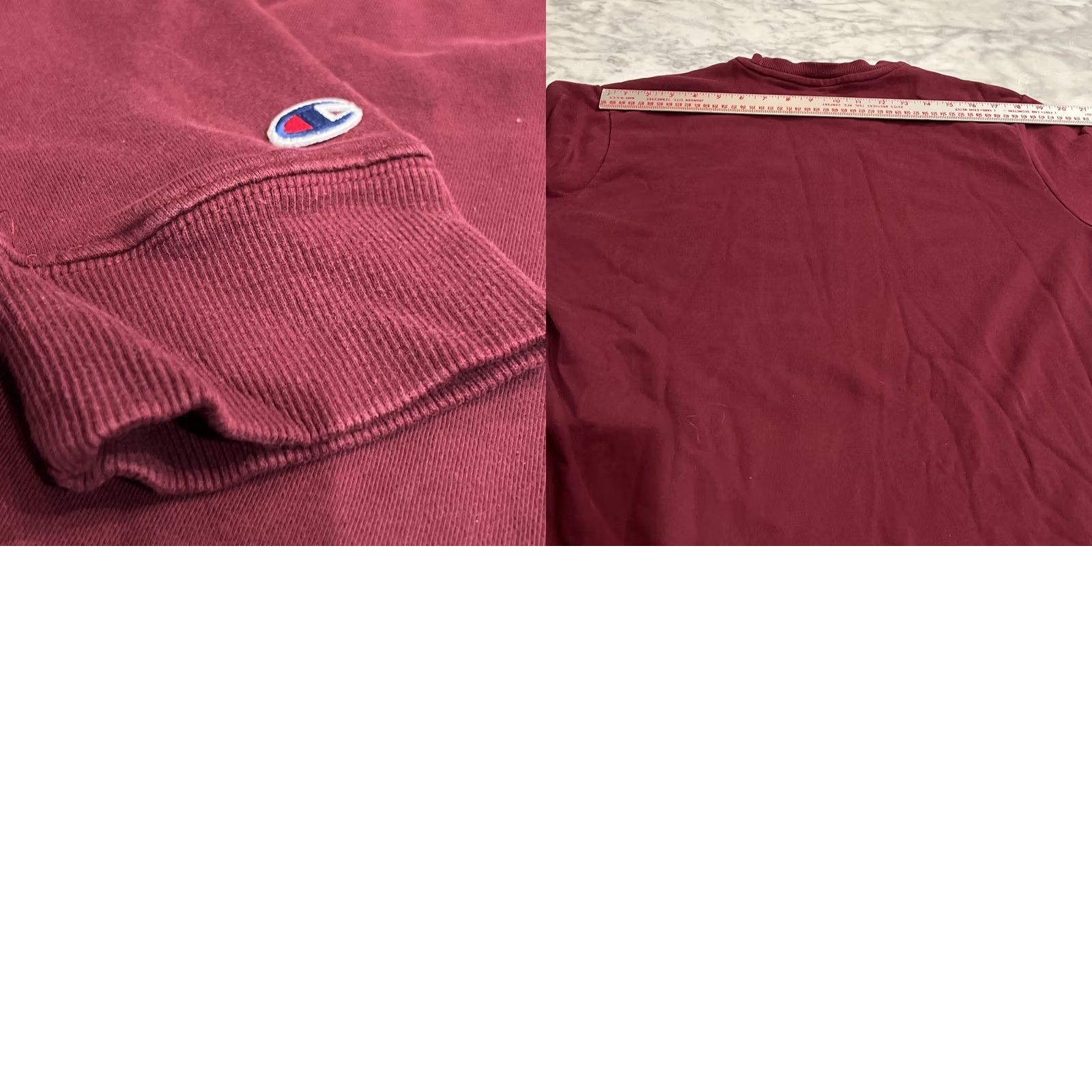 Champion Champion Sweatshirt Mens Large Pullover Long Sleeve Lightweight Maroon Logo Size US L / EU 52-54 / 3 - 8 Thumbnail