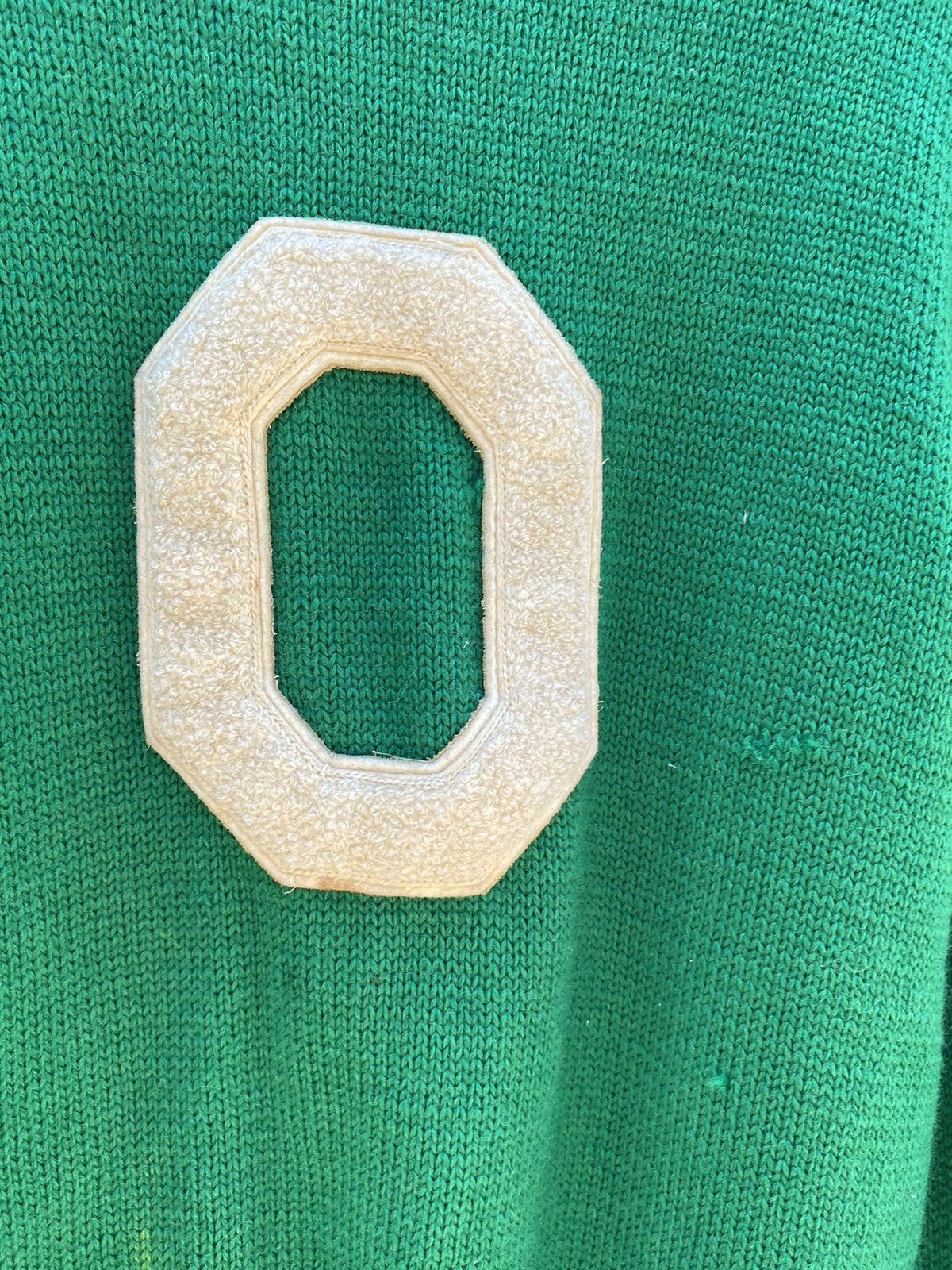 Designer × Vintage Nelson knitting Green Knit Sweater with Front Logo Patch Size M / US 6-8 / IT 42-44 - 6 Thumbnail