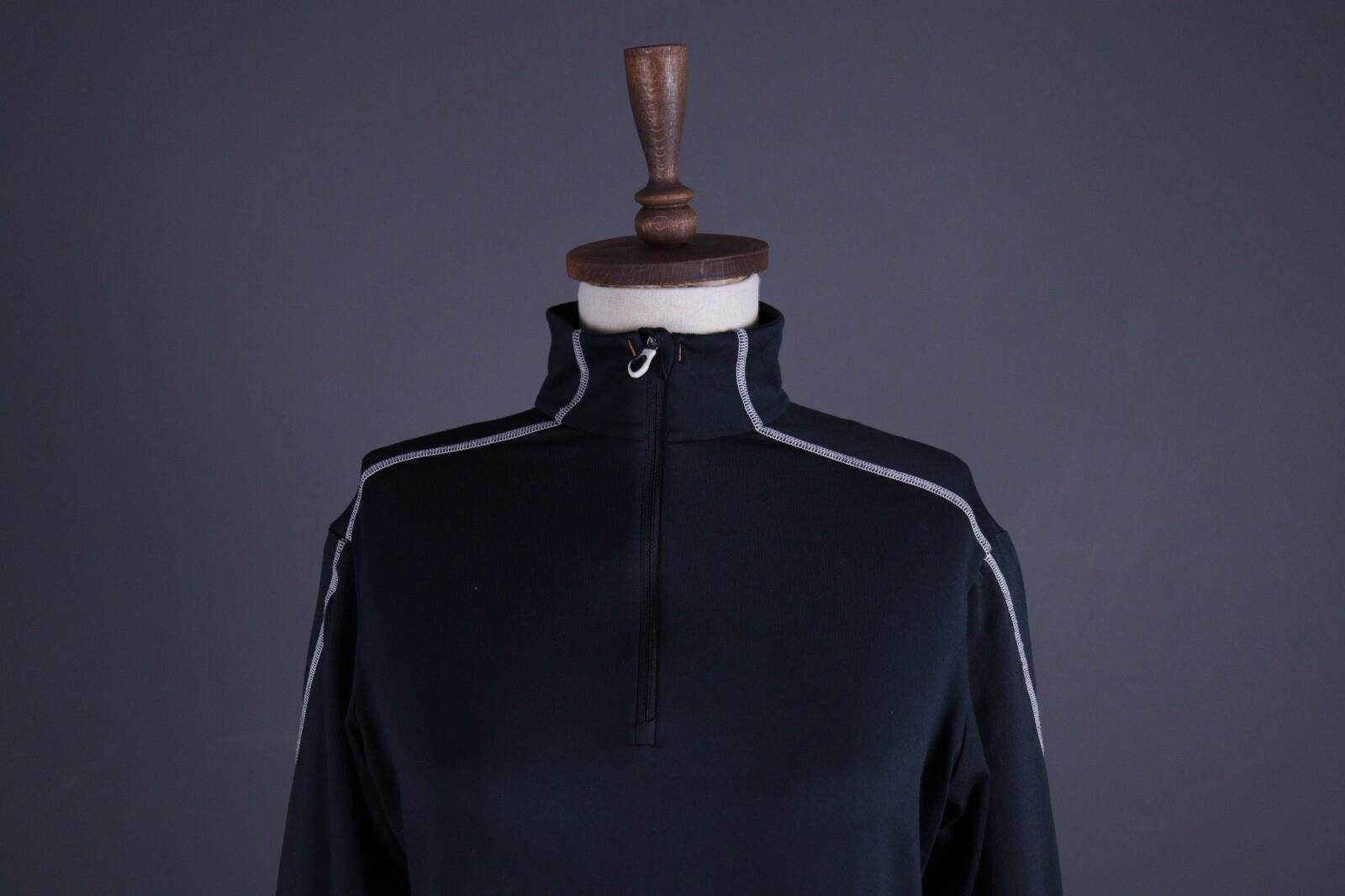 KJUS KJUS Black Fleece Pullover Activewear Base Layer 42 / XL Size XL / US 12-14 / IT 48-50 - 2 Thumbnail