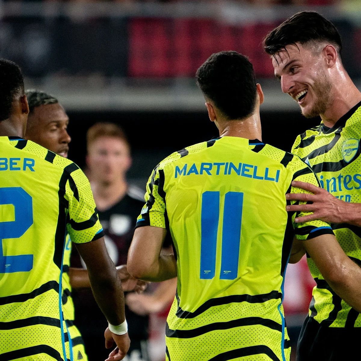 Maillot Extérieur Arsenal 2023/2024 Signé Gabriel Martinelli (neuf)