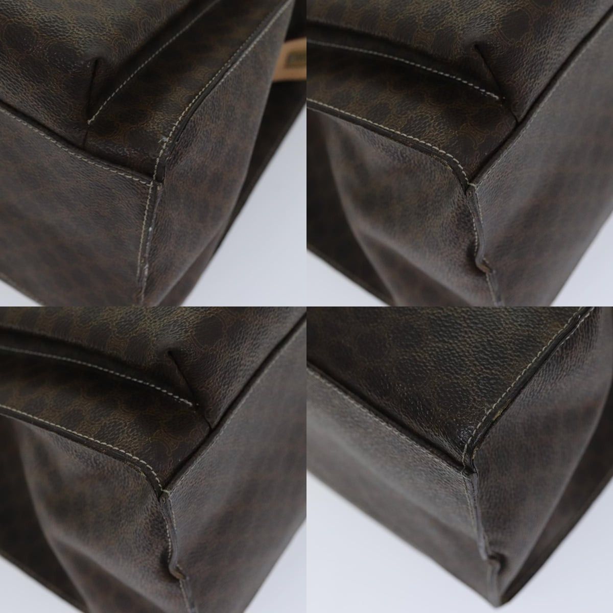 Celine CELINE Macadam Canvas Tote Bag Pvc Brown Size ONE SIZE - 13 Thumbnail