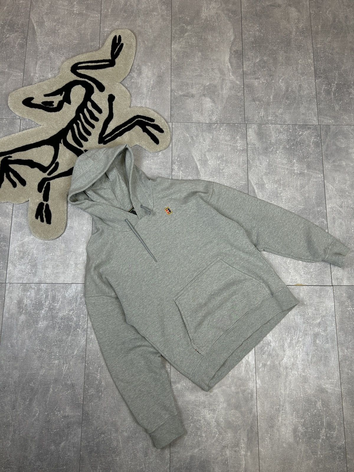 Nike × Vintage Mens Vintage Nike Court Hoodie gray loose fit y2k streetwear Size US S / EU 44-46 / 1 - 13 Thumbnail