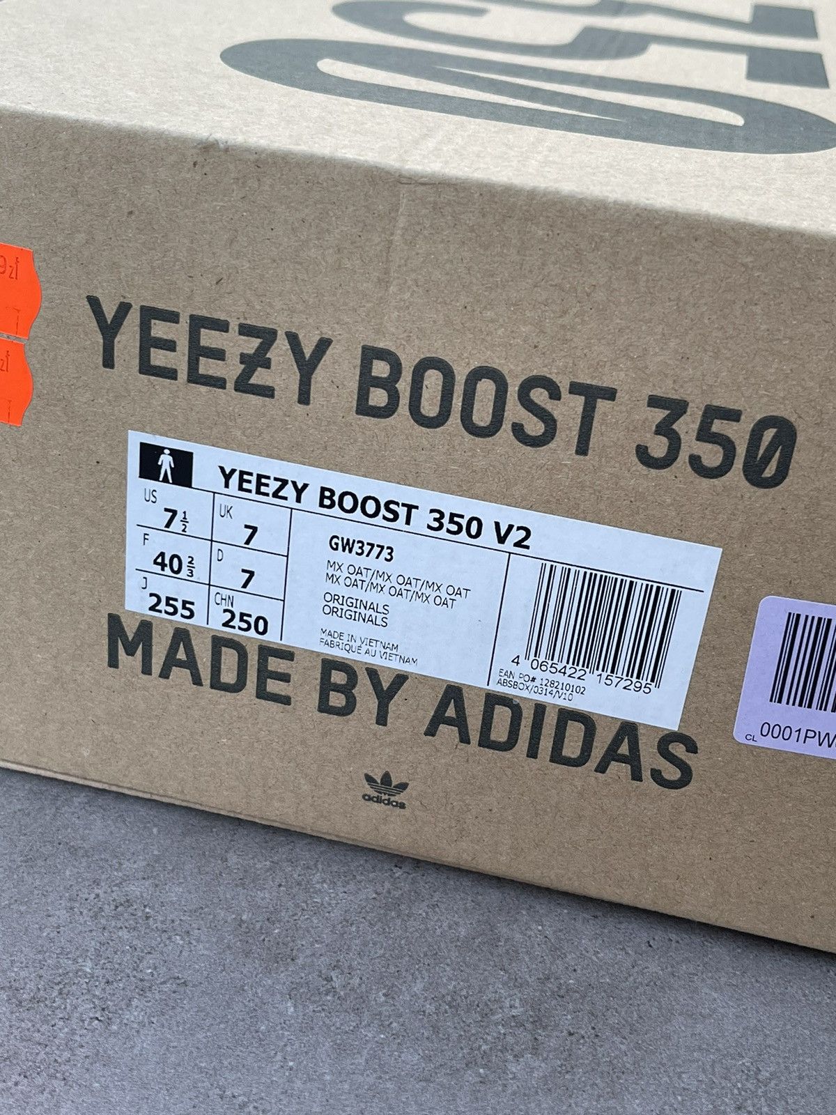 Adidas × Kanye West Adidas Yeezy Boost 350 V2 MX Oat Low-Top Sneakers Size US 10.5 / IT 40.5 - 20 Thumbnail