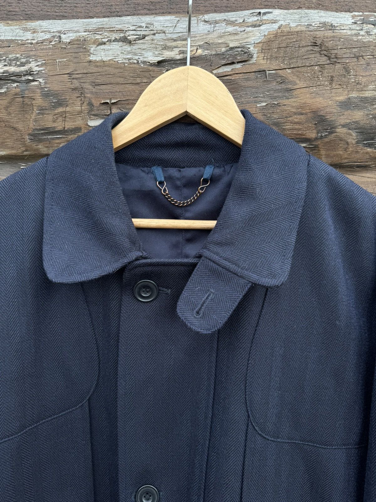 Turnbull & Asser Turnbull Asser Waterproof wool tweed blue coat Size US XL / EU 56 / 4 - 19 Thumbnail