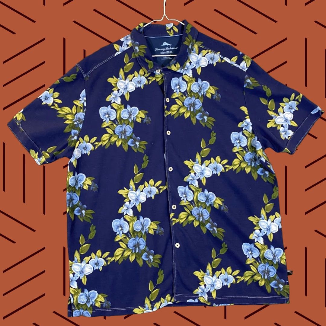Tommy Bahama Tommy Bahama islandZONE Shirt Mens 2XL Multicolor Floral Hawaiian Button-Up Short Sleeve Size US XXL / EU 58 / 5 - 1 Thumbnail