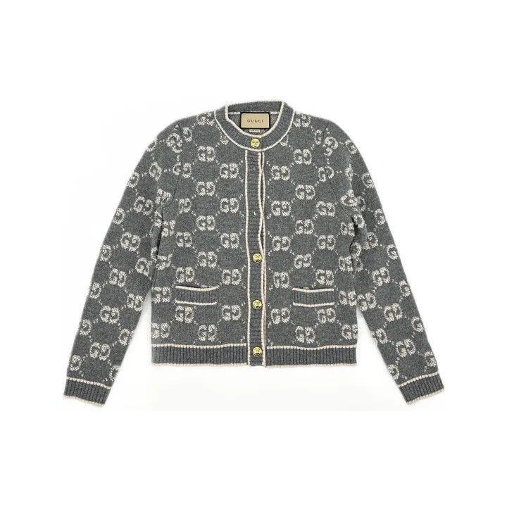 Gucci Gucci GG Knit Long Sleeve Cardigan for Women-2507 Size M / US 6-8 / IT 42-44 - 1 Thumbnail