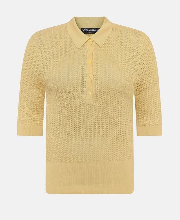 Dolce & Gabbana Silk polo shirt Size S / US 4 / IT 40 - 1 Thumbnail