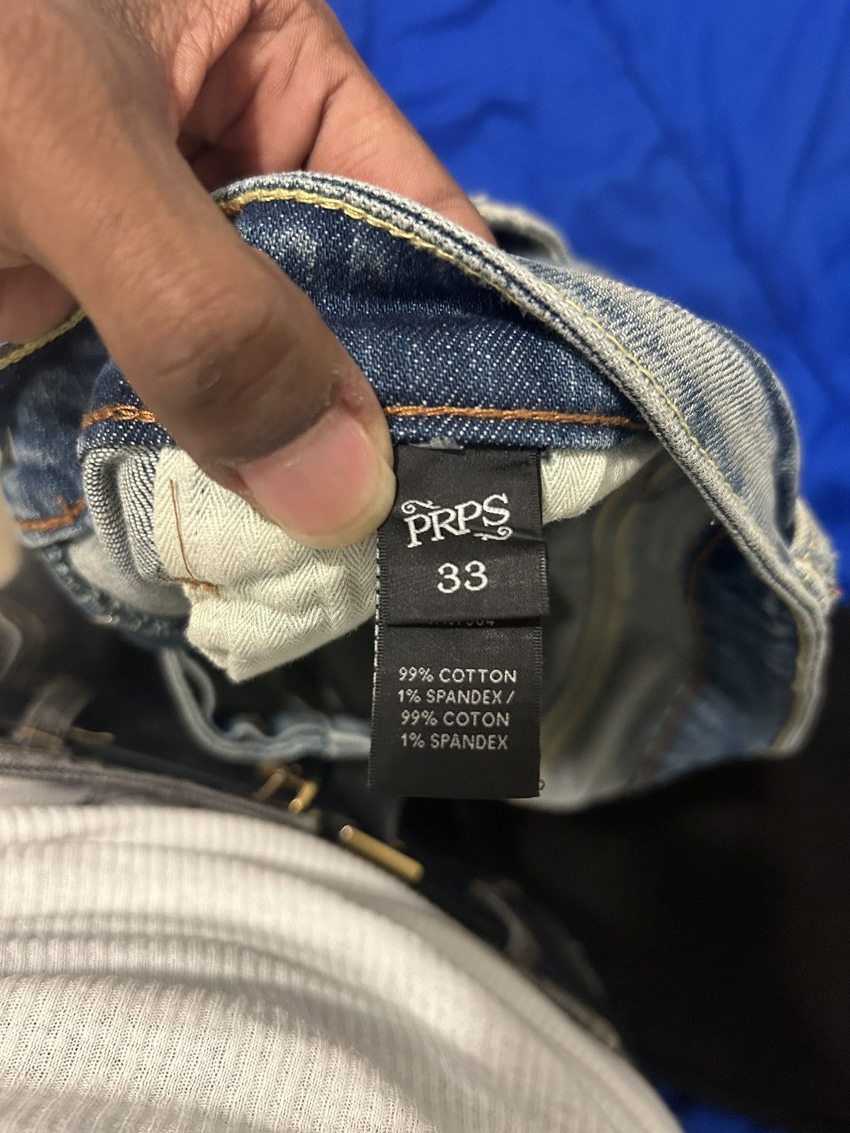 Prps Prp Jeans Light/Faded Blue Denim Size US 33 - 3 Thumbnail