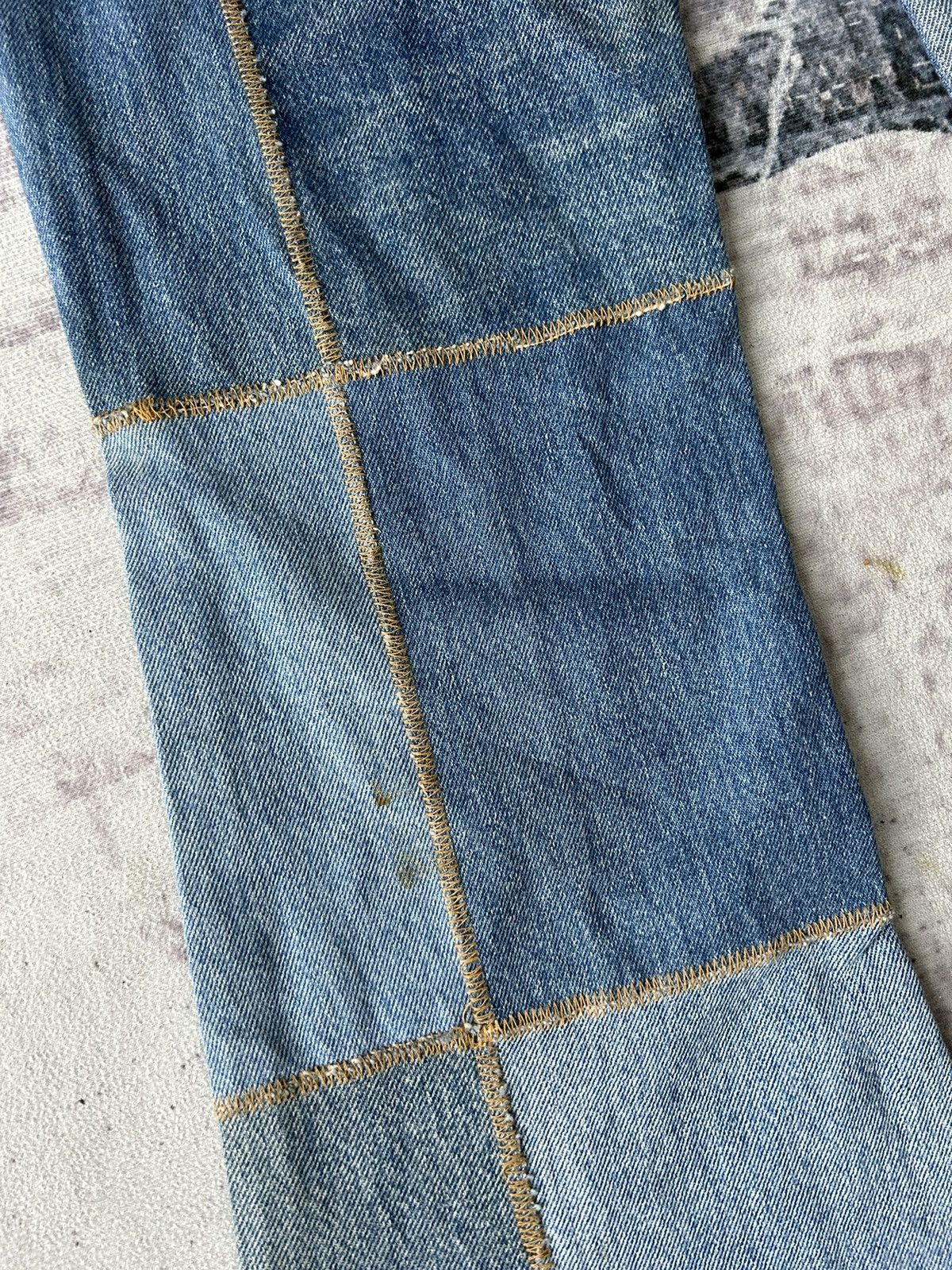 If Six Was Nine Y2k Patchwork Flared Denim Size US 28 / EU 44 - 13 Thumbnail