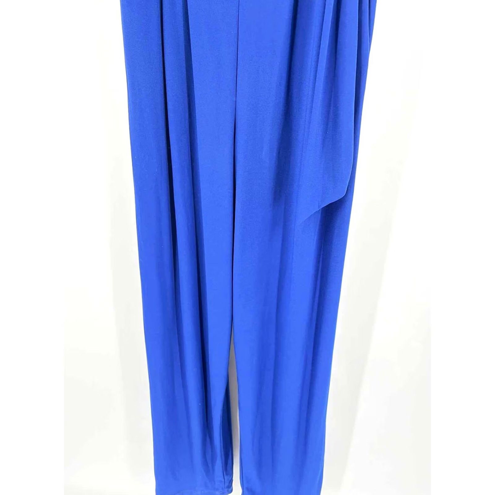 Vintage Emma & Michelle Blue Sleeveless Jumpsuit Medium Size 32" / US 10 / IT 46 - 2 Thumbnail