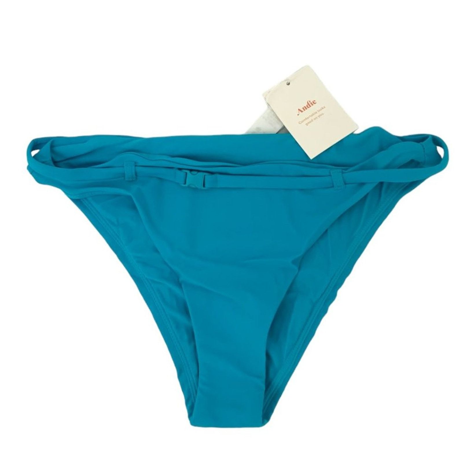 Other Andie Riviera Belted Bikini Bottom Blue Small NWT $52 Size ONE SIZE - 2 Thumbnail