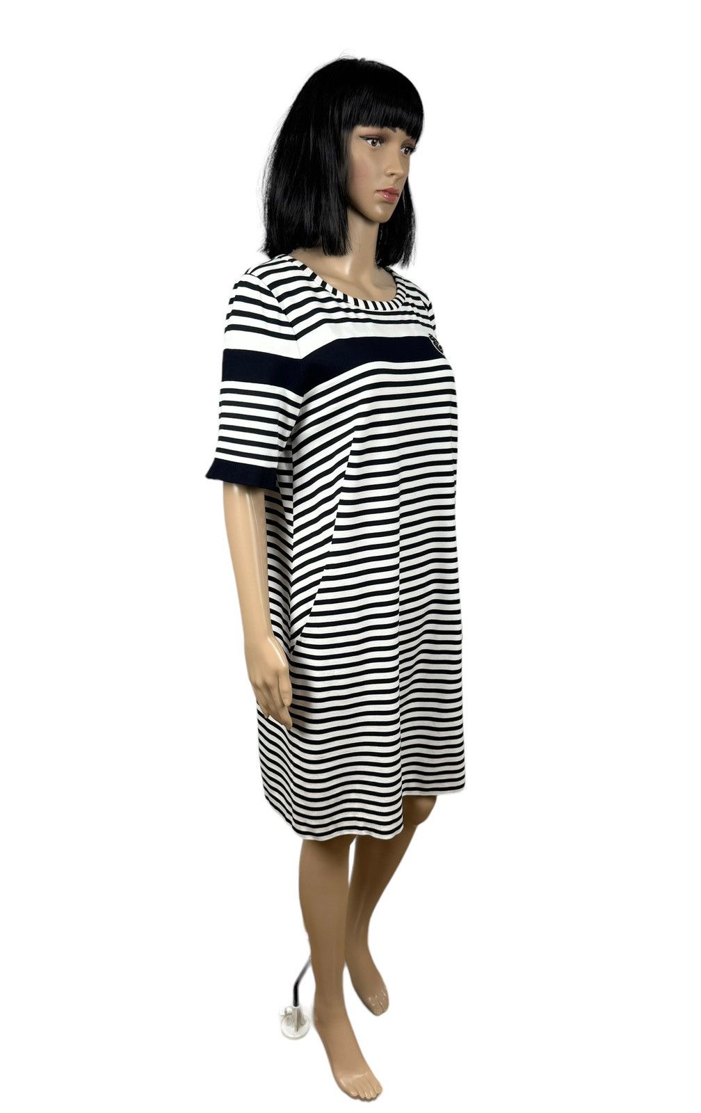 Other Marc Cain Striped Viscose Dress Sweat Nautical size 4 Size L / US 10 / IT 46 - 3 Thumbnail