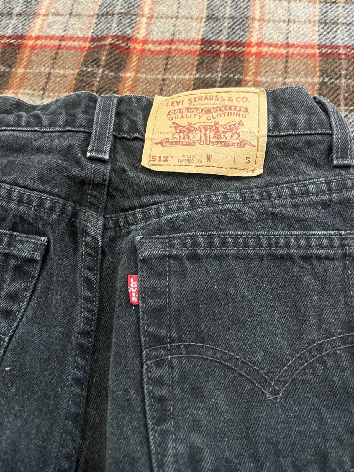 Levi's Vintage 90’s Levi’s 512 Made in USA Small denim Jenas 27” Size 27" / US 4 / IT 40 - 11 Thumbnail
