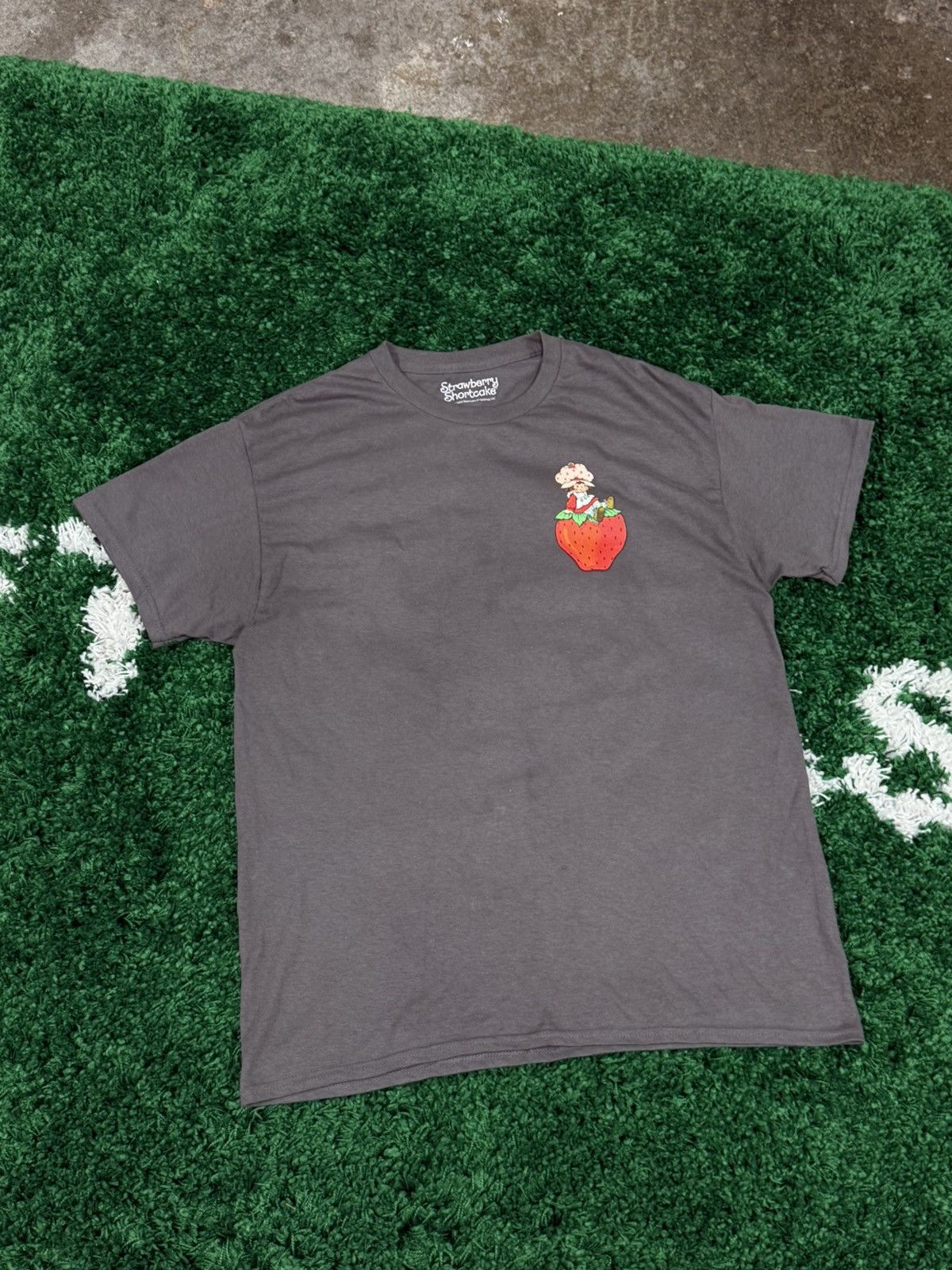 Strawberry Strawberry Shortcake Cartoon Logo Tee Grey Large Size US L / EU 52-54 / 3 - 2 Thumbnail