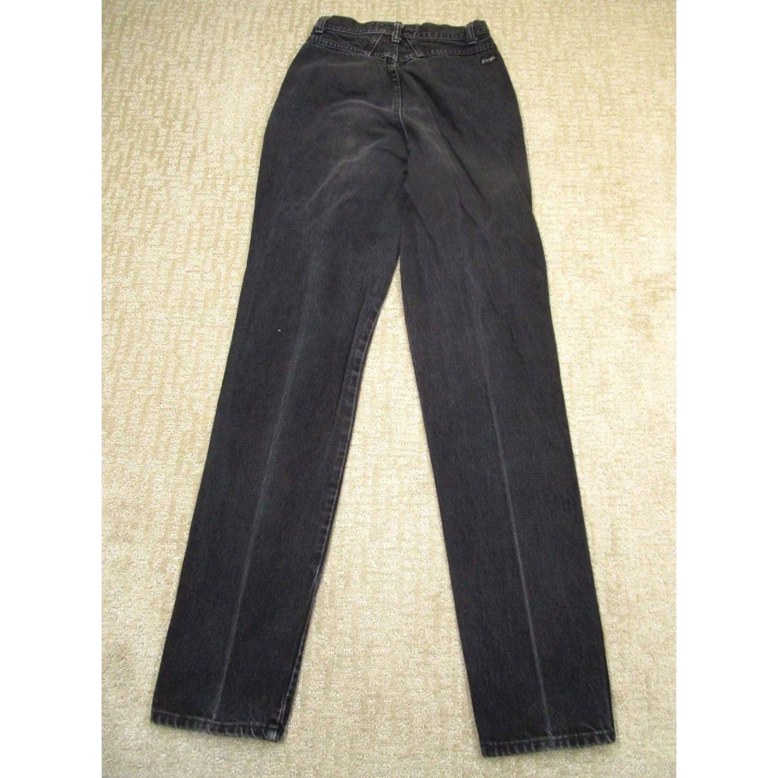Wrangler VINTAGE Wrangler Jeans Women 10 Black Bareback High Rise Straight 90s USA Jeans Size 32" / US 10 / IT 46 - 3 Thumbnail