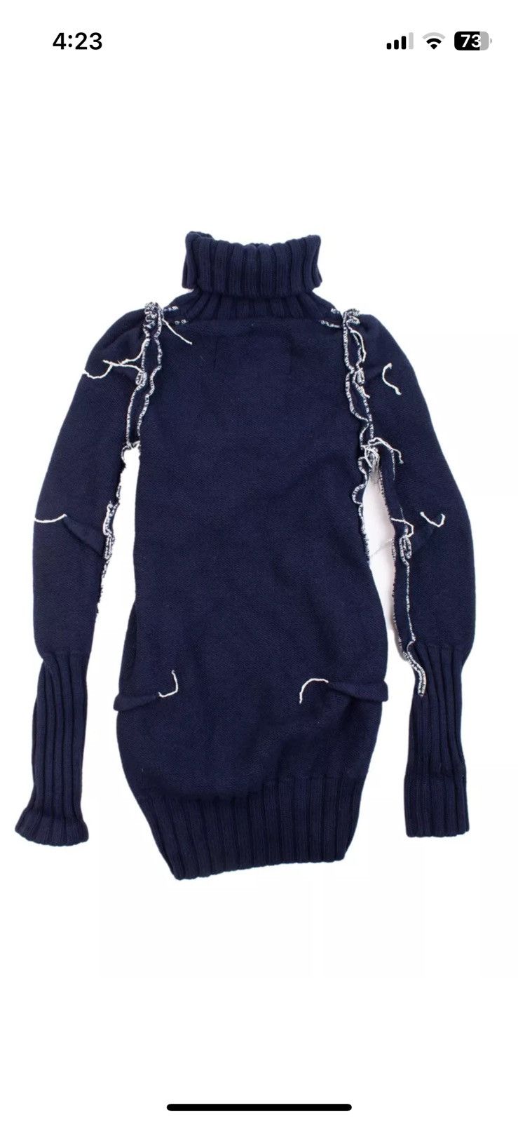 Maison Margiela Margiela size s marineblau Merinowolle pullover Kleid Size S / US 4 / IT 40 - 8 Thumbnail