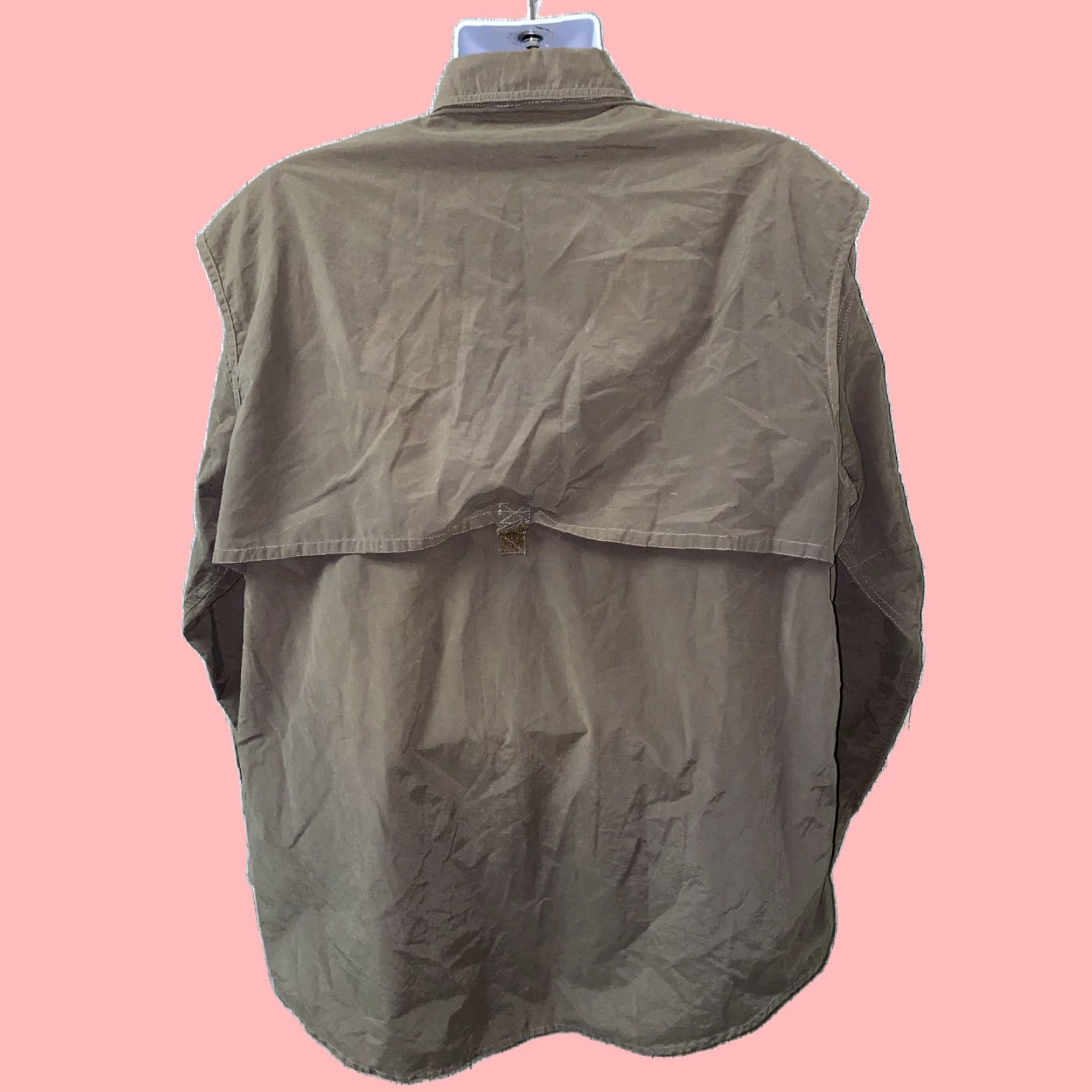 Vintage Mens Long Sleeve Shirt Dark Green Kayjet Extra Large XL Size US L / EU 52-54 / 3 - 6 Thumbnail